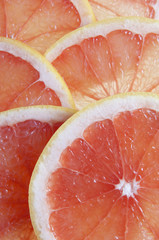 portion of sliced citrus