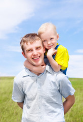Fototapeta premium father and son