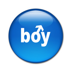 Boton brillante texto boy