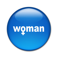 Boton brillante texto woman