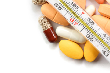 thermometer and drugs