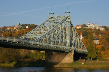 dresden loschwitzscher brücke, auch blaues wunder genannt