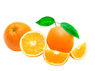 orange isolated on white background