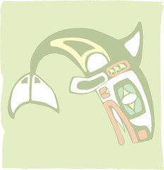 Obraz premium Leaping Orca #1