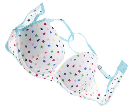 White with Stars Bra In a Heap