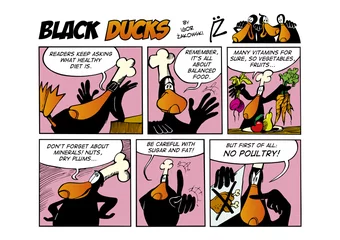 Foto op Plexiglas Strips Black Ducks Comic Strip aflevering 66