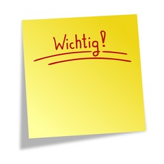 Notizzettel Wichtig V