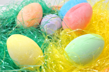 Easter Eggs on Grass