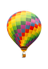 Fototapeta premium colorful hot air balloon isolated on white background