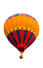Fototapeta premium colorful hot air balloon isolated on white background