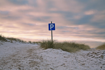 Parkplatzschild