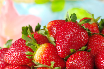 Close-up of fresh strawberries