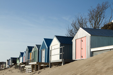 Naklejka premium Beach huts.