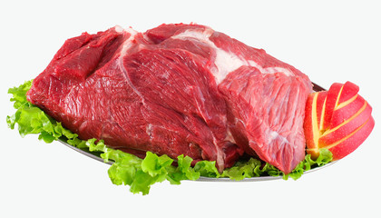 Decorated food - meat, ham, vegetables...