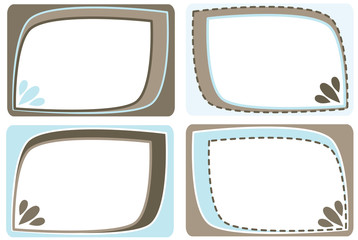 Fototapeta premium Set of elegant frames