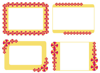 Pinwheel frames set