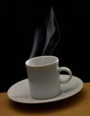Caliente cafe.
