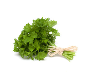 parsley tied isolated