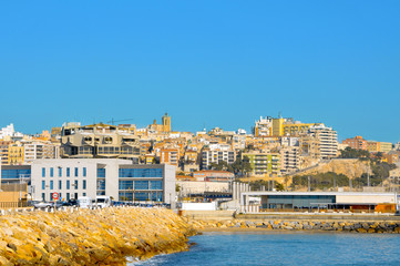 a panoramic view of Tarragona, in Spain