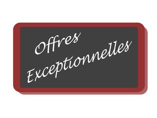 Obraz premium PANNEAU OFFRES EXCEPTIONNELLES