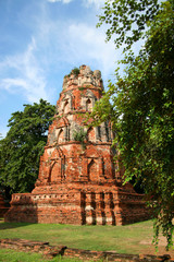 Pagoda in Ayutthaya, Thailand.