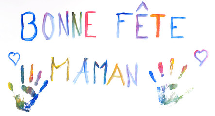 bonne fête maman - peinture