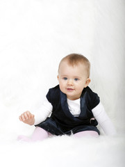 Fototapeta premium smiling baby girl