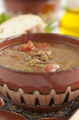 Traditional Bulgarian Lentil Soup