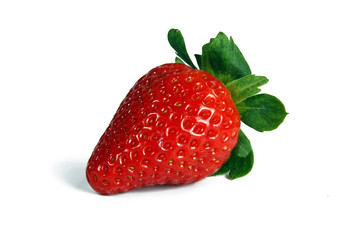 Strawberry on white