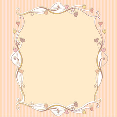 cute floral romantic Valentine's Day background