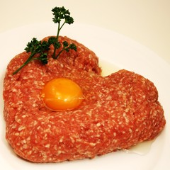 Nahaufnahme - Herz -Hackfleisch