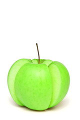 Juicy green apple