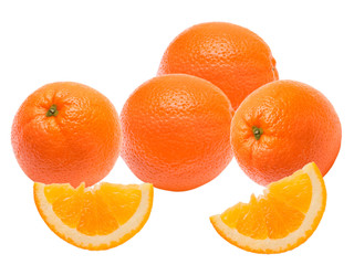 orange isolated on white background