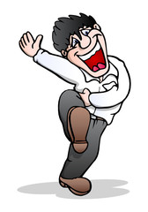 businessman laughing out loud