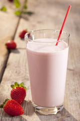 Erdbeermilch / Erdbeermilchshake