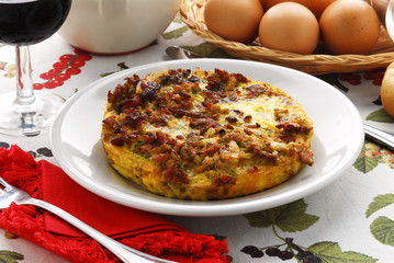Tortilla con salami