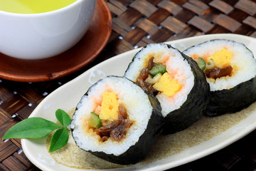 rolled sushi