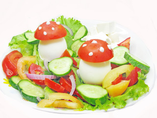 creative vegetable salad