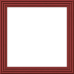 Modern square wood frame isolated on white background