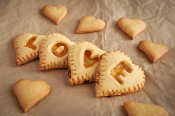 Heart biscuits