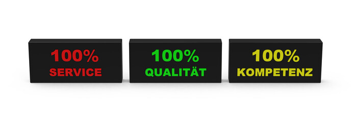 Service, Qualität, Kompetenz