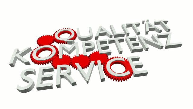 QUALIT&Auml;T - KOMPETENZ - SERVICE (Video, Wei&szlig;)