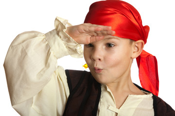 Kind als Pirat verkleidet