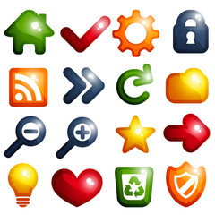 Shiny icons set