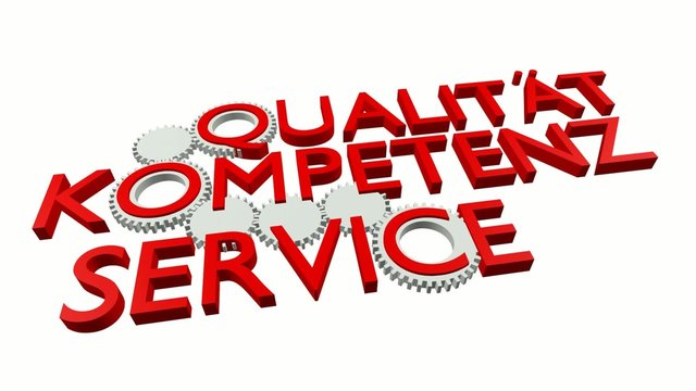 QUALIT&Auml;T - KOMPETENZ - SERVICE (Video, Rot)