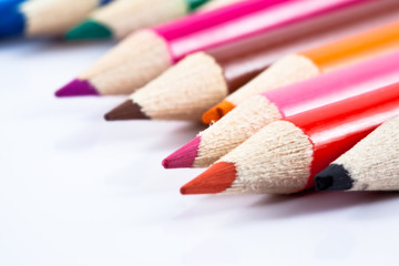 Obraz premium Crayon on white background