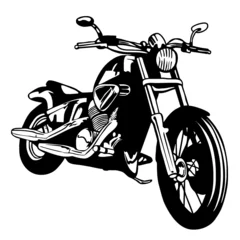 Printed kitchen splashbacks Motorcycle moto custom