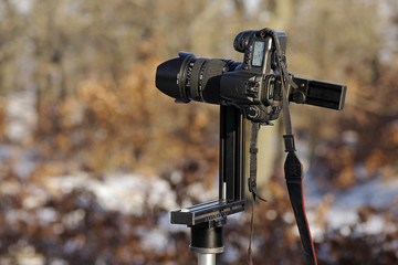 Kamera mit Panorama Adapter