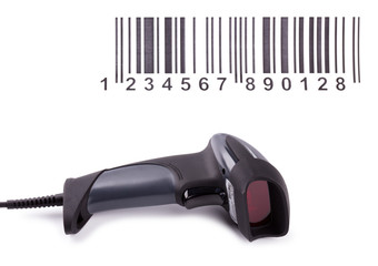 Bar code reader (scanner) isolated on white background