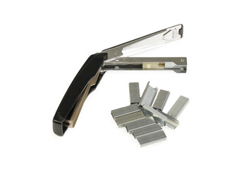 Stapler isolated on the white background